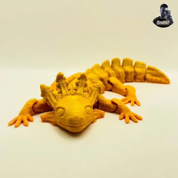 Axolotl siêu dễ thương - ARTICULATED - NO SUPPORTS - PRINT IN PLACE - Image 1