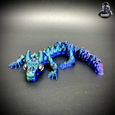 Baby Bull Dragon - Flexi - Print in Place - Không cần Support - Fantasy