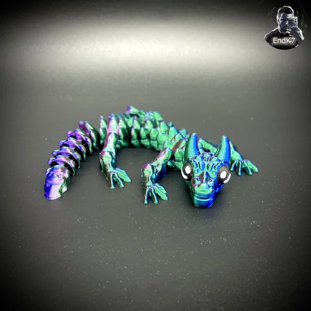 Baby Bull Dragon - Flexi - Print in Place - Không cần Support - Fantasy - Image 3