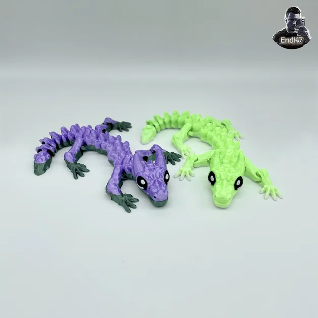 Baby Bull Dragon - Flexi - Print in Place - Không cần Support - Fantasy - Image 4