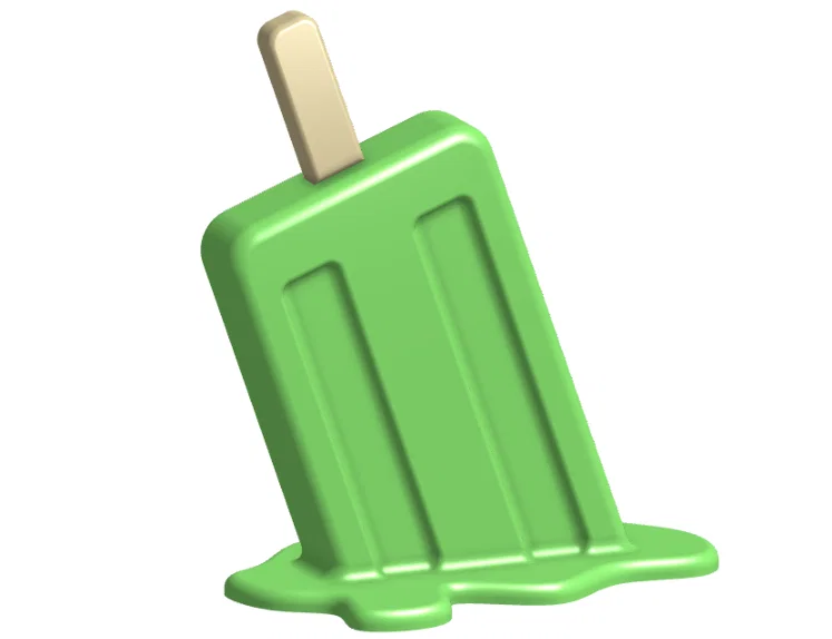 Mô hình trang trí que kem đang tan chảy (Melting popsicle) độc đáo - Image 1