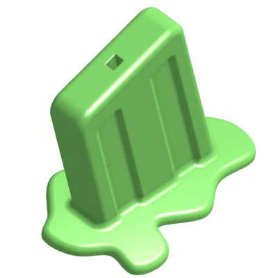 Mô hình trang trí que kem đang tan chảy (Melting popsicle) độc đáo