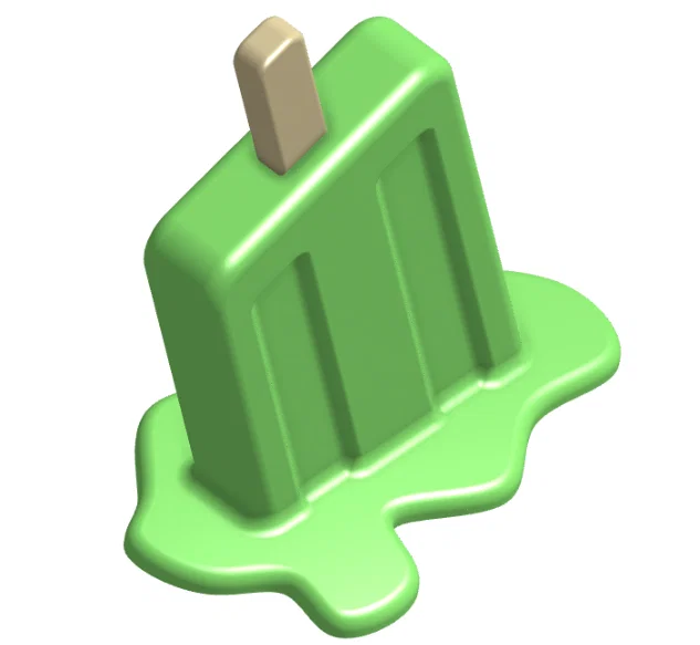 Mô hình trang trí que kem đang tan chảy (Melting popsicle) độc đáo - Image 4