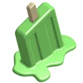 Mô hình trang trí que kem đang tan chảy (Melting popsicle) độc đáo - Thumbnail 4