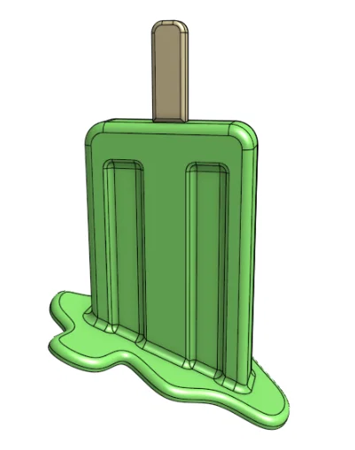Mô hình trang trí que kem đang tan chảy (Melting popsicle) độc đáo - Image 7