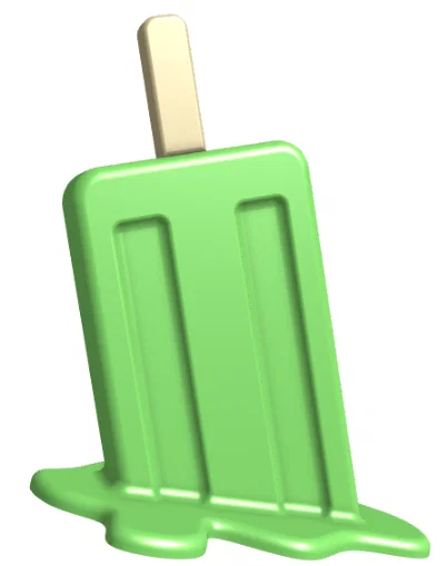 Mô hình trang trí que kem đang tan chảy (Melting popsicle) độc đáo - Image 8