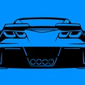 Mô hình tranh treo tường 3D đuôi xe C7 Corvette cực ngầu - Thumbnail 1