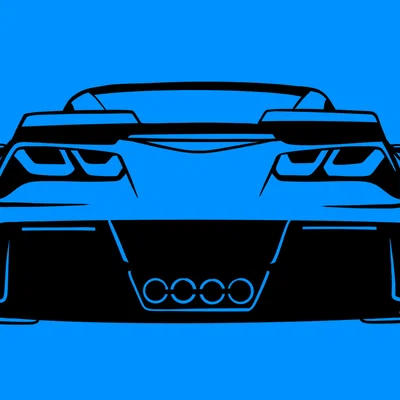 Mô hình tranh treo tường 3D đuôi xe C7 Corvette cực ngầu
