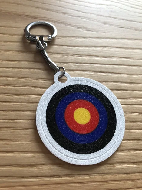 Móc khóa bia bắn cung (Archery Target) - Phụ kiện in 3D đẹp mắt - Image 1