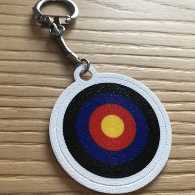 Móc khóa bia bắn cung (Archery Target) - Phụ kiện in 3D đẹp mắt