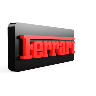 Mô hình logo 3D Ferrari cực đẹp - 2 phiên bản độc đáo cho người mê xe