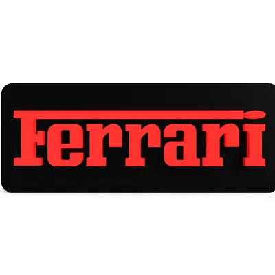 Mô hình logo 3D Ferrari cực đẹp - 2 phiên bản độc đáo cho người mê xe