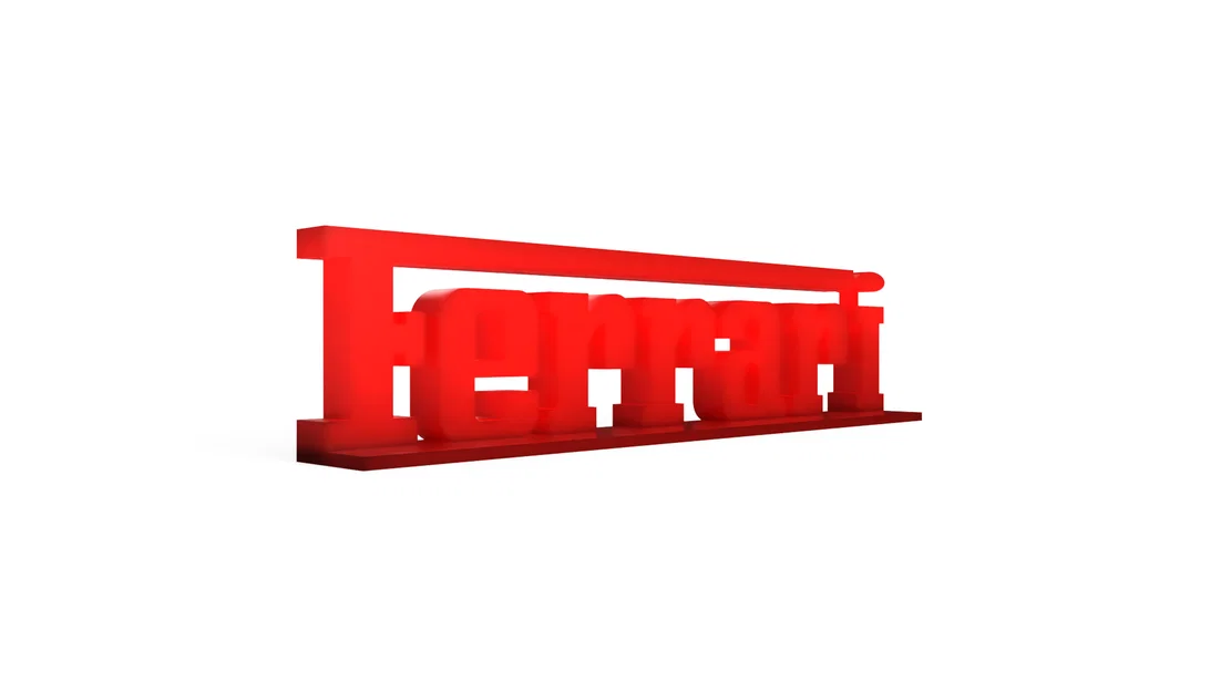 Mô hình logo 3D Ferrari cực đẹp - 2 phiên bản độc đáo cho người mê xe - Image 3