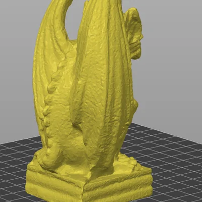 Mô hình tượng Gargoyle trang trí 3D độc đáo