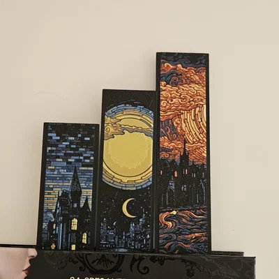 "Dusk, Moon and Dawn" - Bộ Bookmark