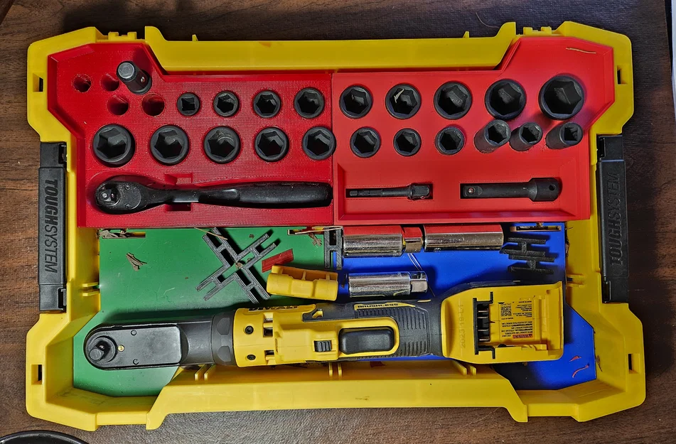 Khay sắp xếp socket cho Dewalt Toughsystem trays - Image 1