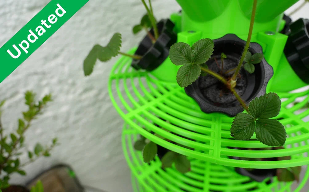 Hydroponic Tower Terrace cho 5 chậu (Hydroponic_Tower_Terrace_for_5_Pots) - Image 2