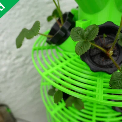 Hydroponic Tower Terrace cho 5 chậu (Hydroponic_Tower_Terrace_for_5_Pots)