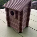 Nhà chim Log Cabin cho Bluebird (Log Cabin Bluebird Birdhouse) - Thumbnail 2