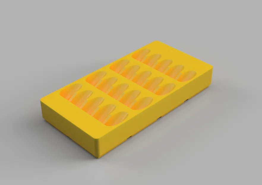 Khay Gridfinity cho dao phay ngón 1/2 (1/2 End Mill Gridfinity Organizer) - Image 1