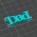 Móc khóa 3D chữ Dad - Quà tặng ý nghĩa cho Ngày của Cha - Thumbnail 4
