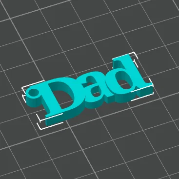 Móc khóa 3D chữ Dad - Quà tặng ý nghĩa cho Ngày của Cha