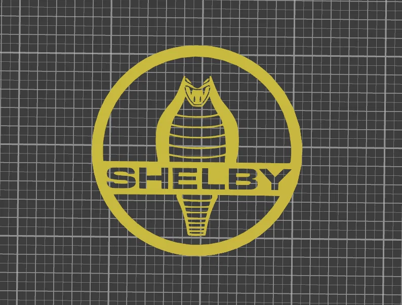 Mô hình Logo Shelby Cobra 3D trang trí độc đáo cho tín đồ xe hơi - Image 1