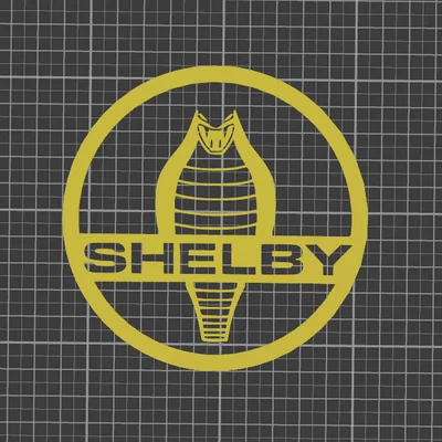 Mô hình Logo Shelby Cobra 3D trang trí độc đáo cho tín đồ xe hơi