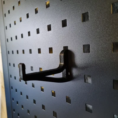 Móc treo đồ 3D cho bảng lỗ vuông 9mm (Square Pegboard Hook)