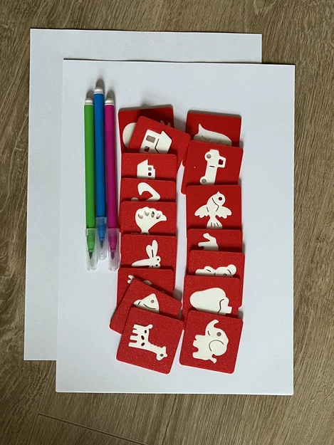 Kids Stencils – Bộ khuôn vẽ & puzzle 2-trong-1 cho bé - Image 1