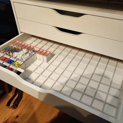 Đế Gridfinity cho ngăn kéo IKEA Alex (bản rộng)