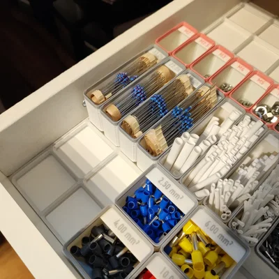Đế Gridfinity cho ngăn kéo IKEA Alex (bản rộng)