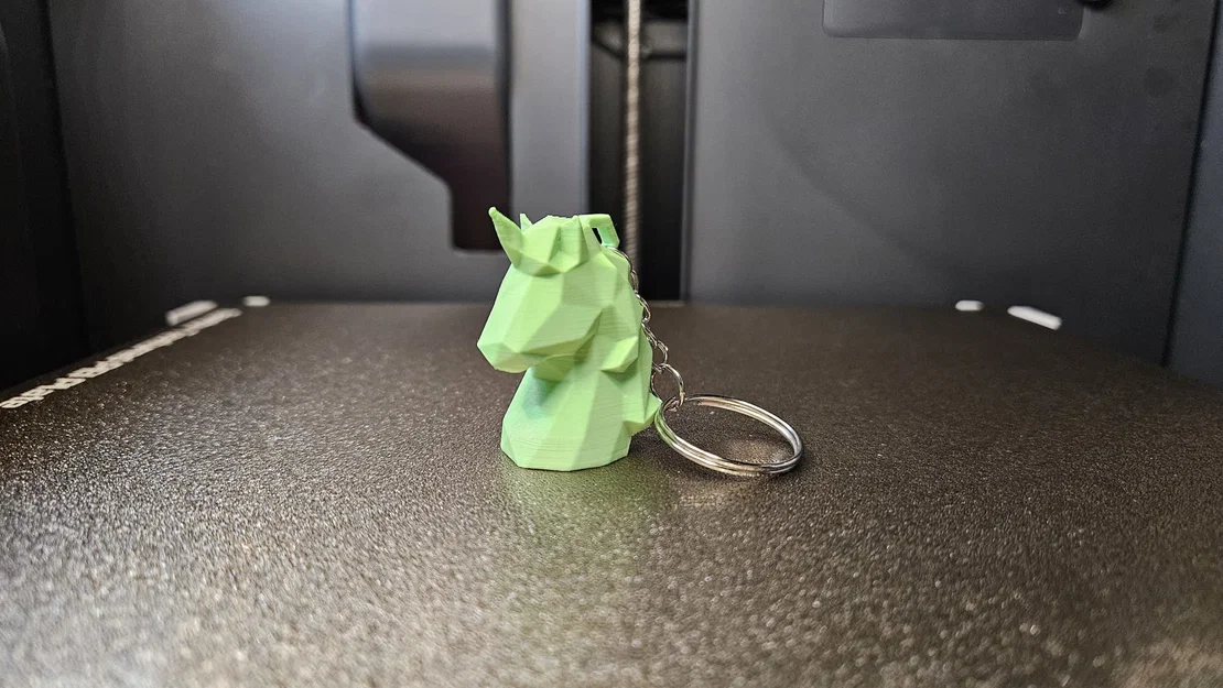 Móc khóa kỳ lân Low Poly độc đáo - File in 3D dễ thương - Image 1