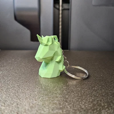 Móc khóa kỳ lân Low Poly độc đáo - File in 3D dễ thương