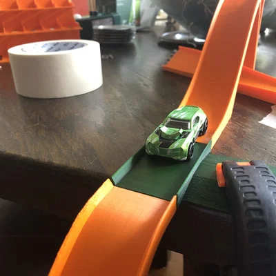 Đoạn track gắn kẹp/dán cho hệ Custom Hot Wheels Track System