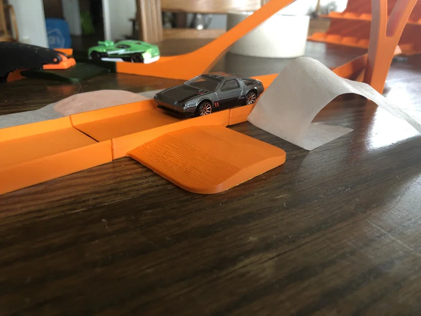 Đoạn track gắn kẹp/dán cho hệ Custom Hot Wheels Track System - Image 4