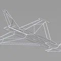 Mô hình treo tường Eurofighter Typhoon 3D phong cách Lowpoly - Thumbnail 2