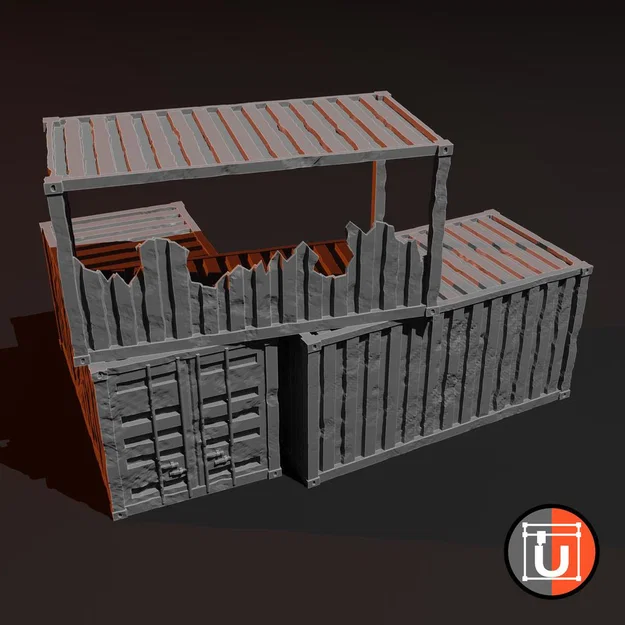 Container (Thùng container vận chuyển) cho bàn SciFi/Modern - Image 1