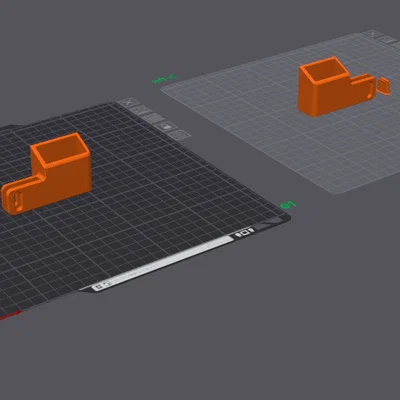 Giá đỡ thước gấp gắn bảng SKADIS tiện lợi - In 3D dễ dàng