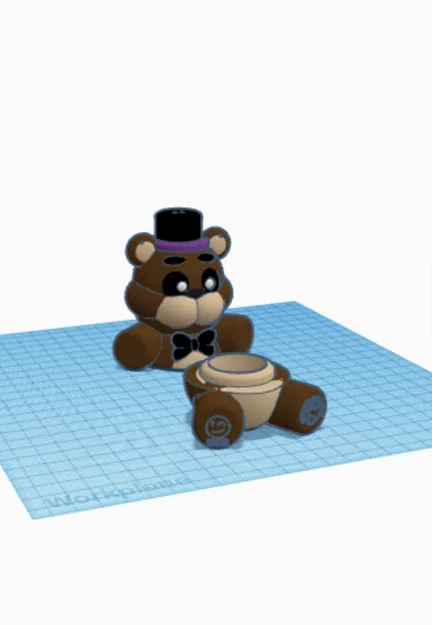 Mô hình 3D Freddy Fazbear với ngăn chứa bí mật sáng tạo - Image 1
