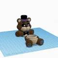 Mô hình 3D Freddy Fazbear với ngăn chứa bí mật sáng tạo - Thumbnail 1