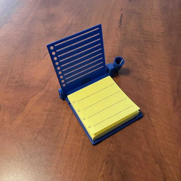 Khay giấy Sticky/Post-it kèm stencil và chỗ cắm bút - Image 3