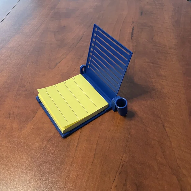 Khay giấy Sticky/Post-it kèm stencil và chỗ cắm bút - Image 4