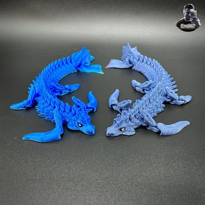 Hải Long (Sea Dragon) khớp nối – Print in Place – Flexi – Không cần Support