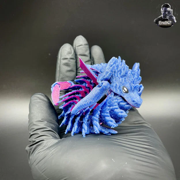 Hải Long (Sea Dragon) khớp nối – Print in Place – Flexi – Không cần Support - Image 3