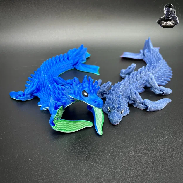 Hải Long (Sea Dragon) khớp nối – Print in Place – Flexi – Không cần Support - Image 6