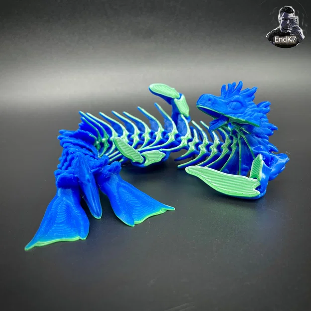 Hải Long (Sea Dragon) khớp nối – Print in Place – Flexi – Không cần Support - Image 7
