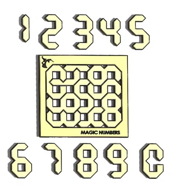 Bộ đồ chơi trí tuệ Puzzle - Magic Numbers in 3D