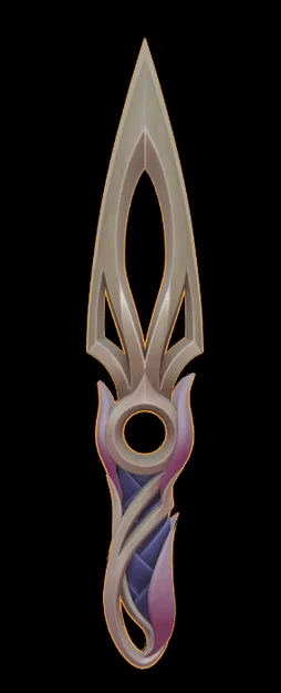 Mô hình 3D Mystbloom Kunai Valorant - Phụ kiện trưng bày độc đáo - Image 2
