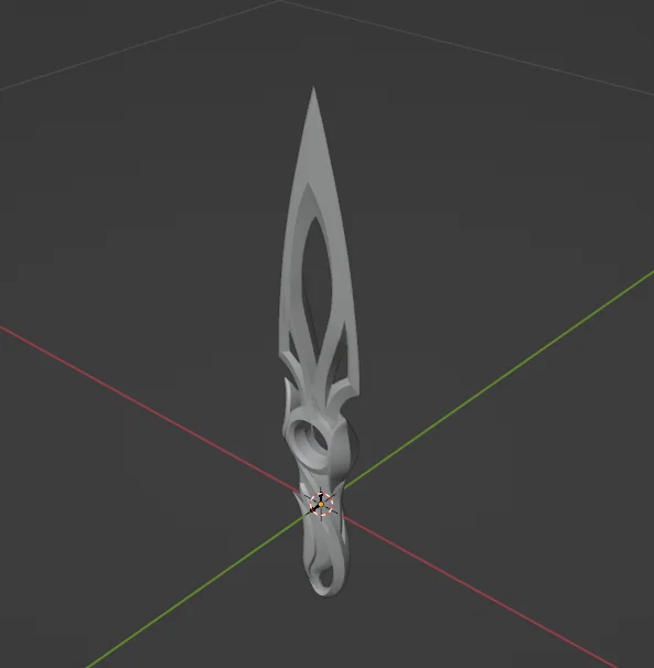 Mô hình 3D Mystbloom Kunai Valorant - Phụ kiện trưng bày độc đáo - Image 3